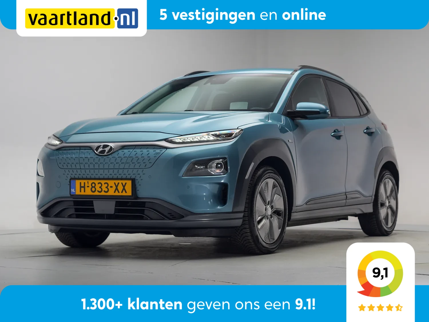 Hyundai Kona EV Premium 64 kWh [ Apple carplay Leer Cruise control]
