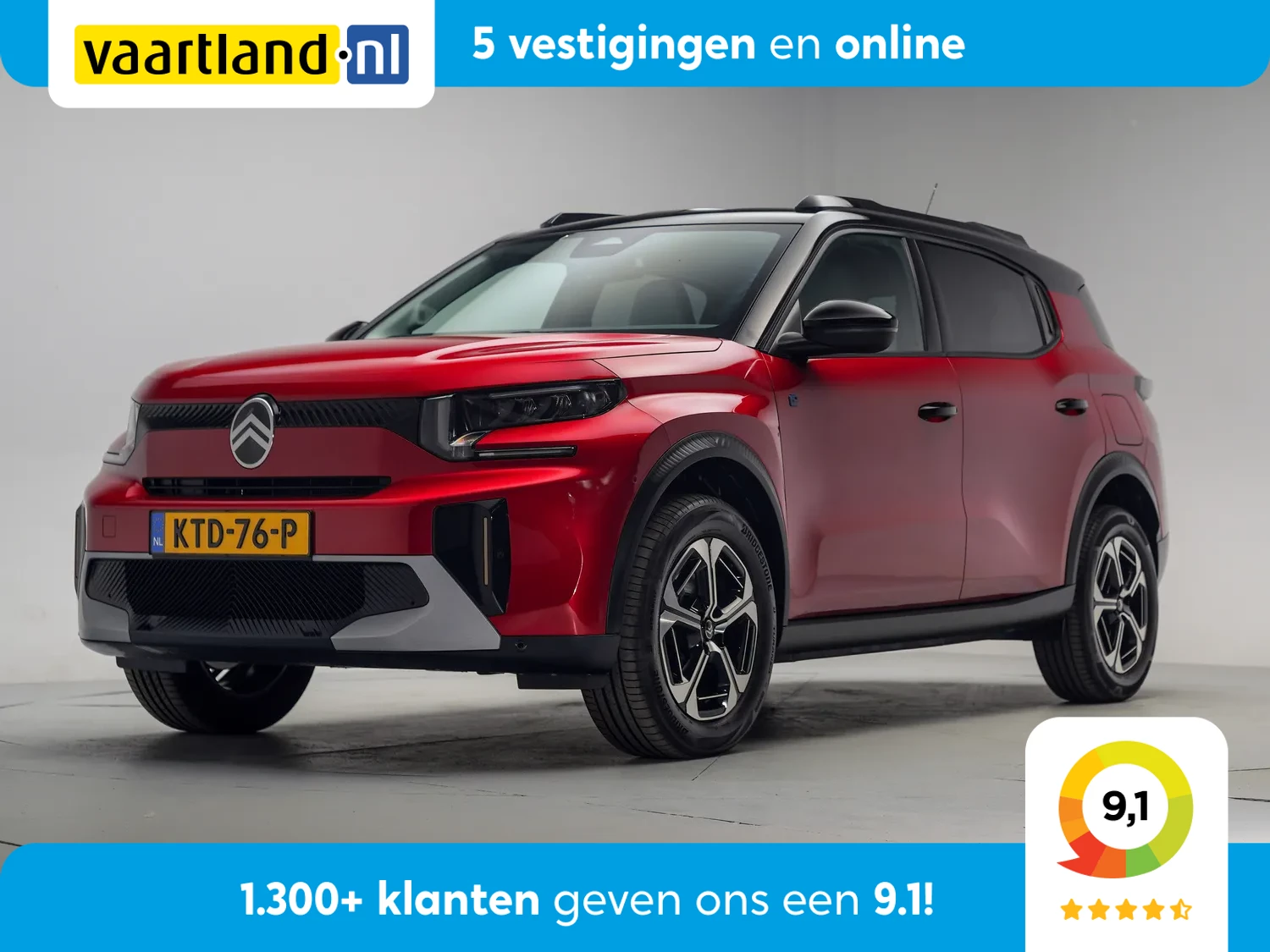 Citroën ë-C3 Aircross Max 44 kWh 3 fase [Apple / Android LED Navi Lane assist Head-up ]