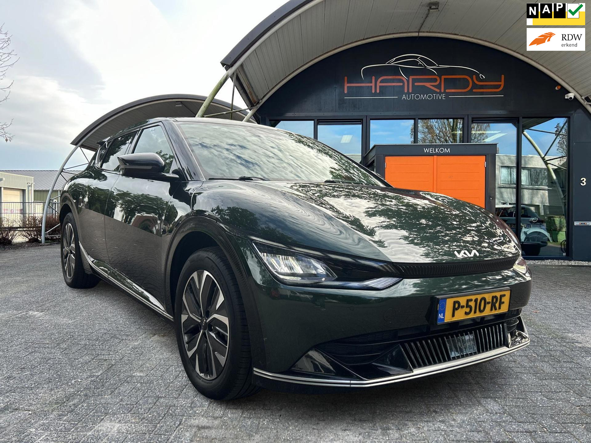 Kia EV6 Plus 77.4 kWh SOH 100% Trekhaak 1e EIG NL-Auto Rijklaarprijs!