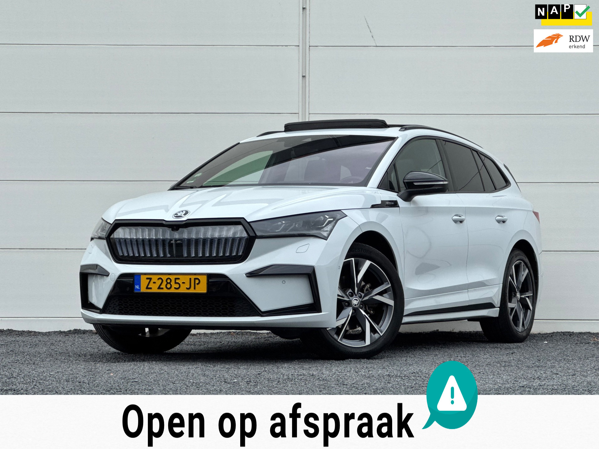 Škoda Enyaq iV 60 Sportline Org NL Pano Hud Canton Warmtepomp SOH 93% Crystal Grille 360 Camera Stoelverwarming voor+achter