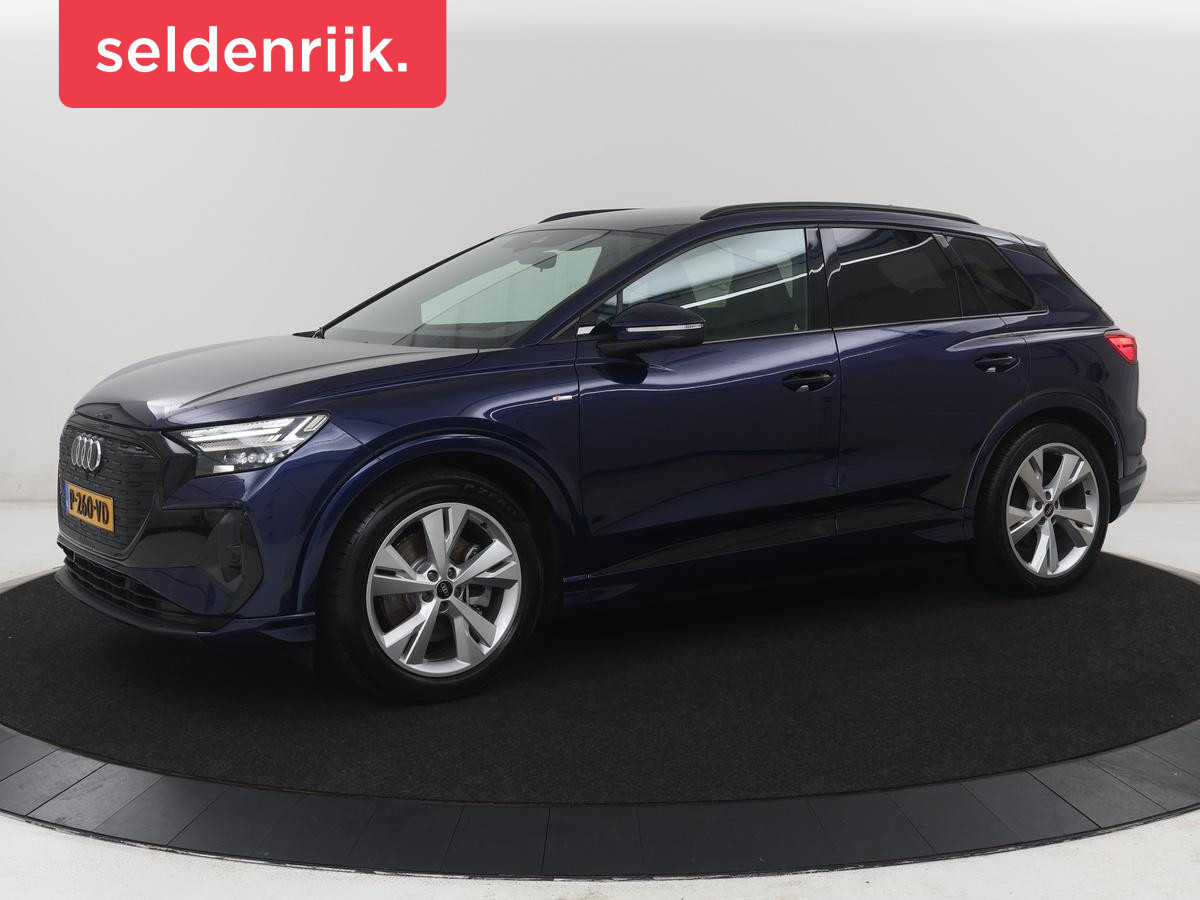 Audi Q4 e-tron 40 Launch edition S Competition 77 kWh | SOH 92,1% | Half leder | Stoelverwarming |
