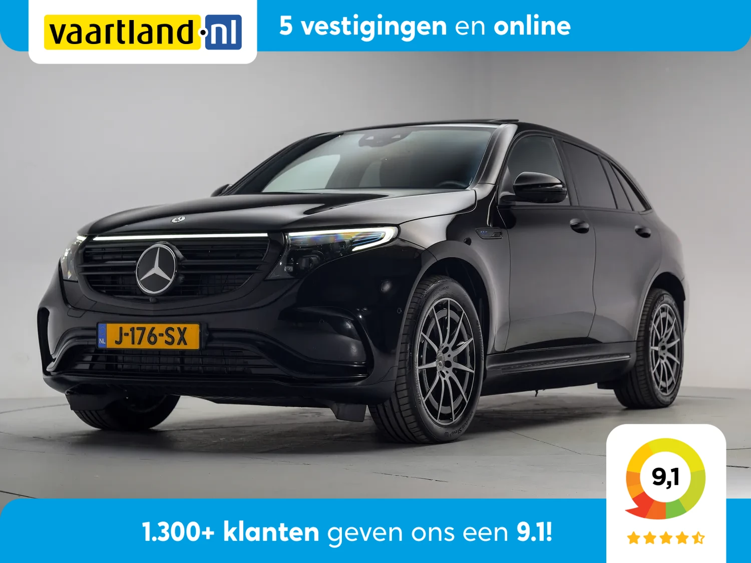 Mercedes-Benz EQC 400 4MATIC AMG Business Solution 80 kWh [ Schuifdak Trekhaak Head-up Burmester Navi ]