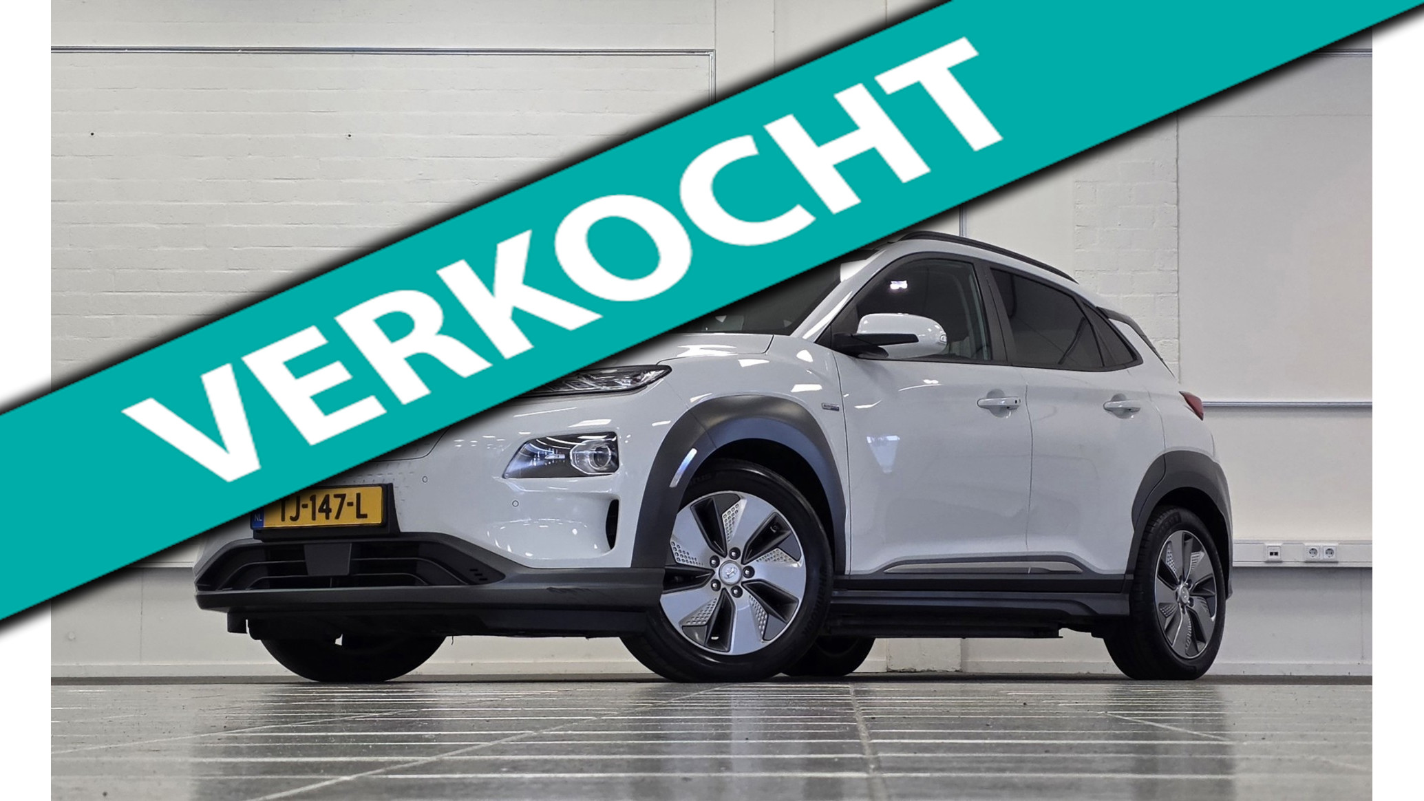 Hyundai Kona EV Premium 64 kWh Trekhaak SOH 92% Lerenbekleding Camera