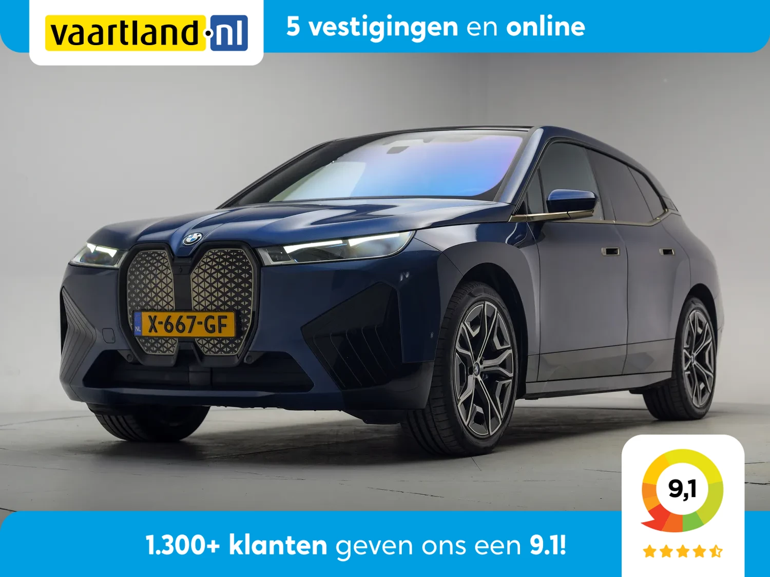 BMW iX xDrive50 High Executive 112 kWh [ SoH 94,1% | Sportpakket Panorama Leder Harman/Kardon ]