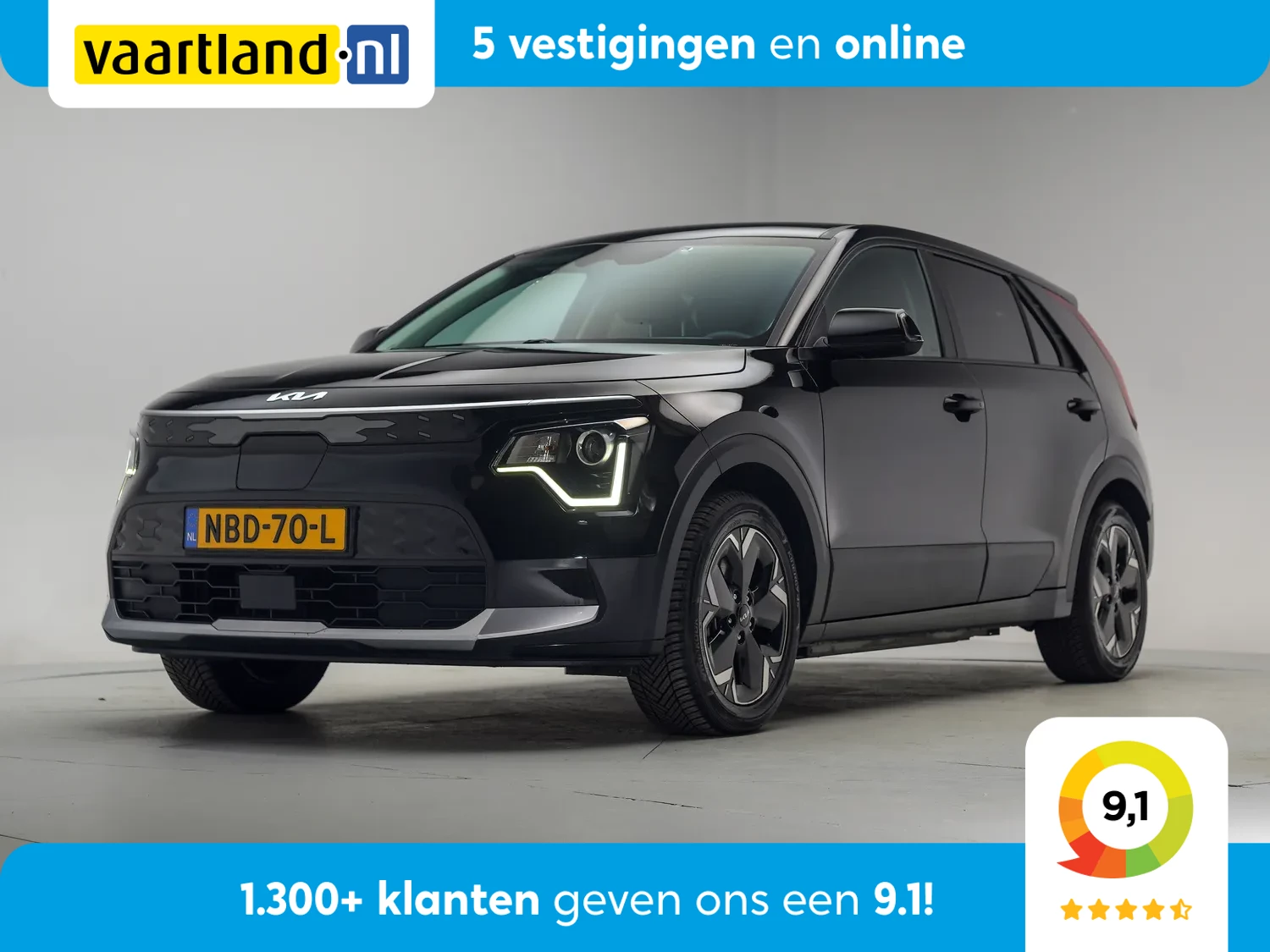 Kia e-Niro DynamicLine 64.8 kWh 3-fase [ Navi Adapt.cruise Camera ]