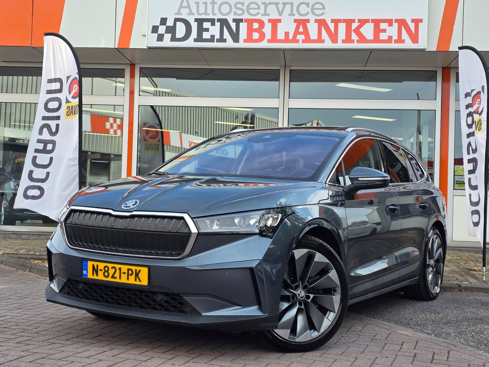 Škoda Enyaq iV 80 BJ.12-2021 / Panodak / Leer / Warmtepomp / Led / Keyless / Camera / 21"Lmv / Trekhaak !!
