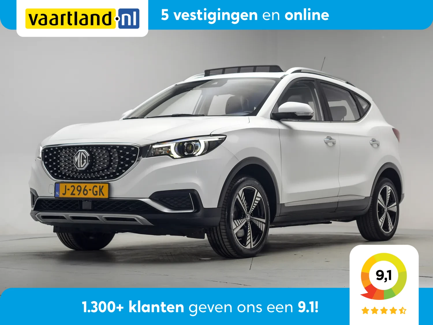 MG ZS EV Luxury 45 kWh [ Panoramadak Adapt. cruise Navi Apple/Android Camera Stoelverwarming ]