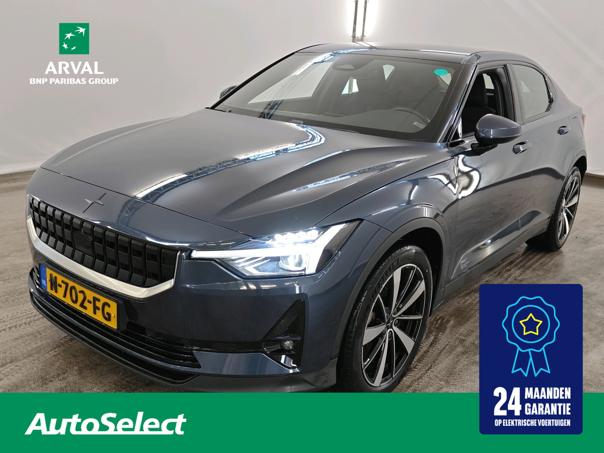 Polestar 2 78 kWh 231pk Long Range Single Motor | SOH 91% | Pilot Pack | Trekhaak | Dodehoek, 360 Camera | PDC V+A | CarPlay | 19"