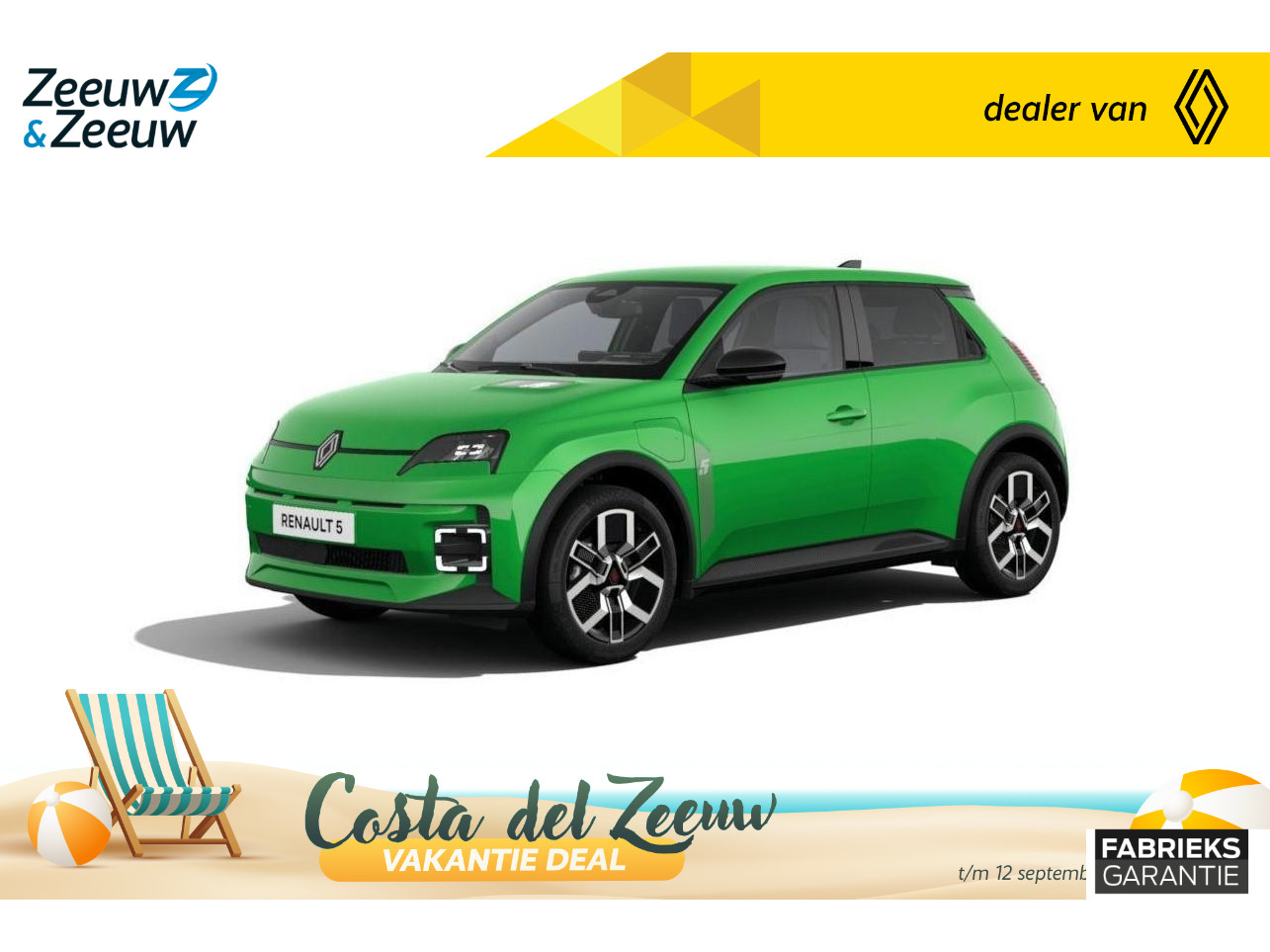 Renault 5 (Z&Z Renault Private Lease vanaf €470,-) urban range techno 40 kWh