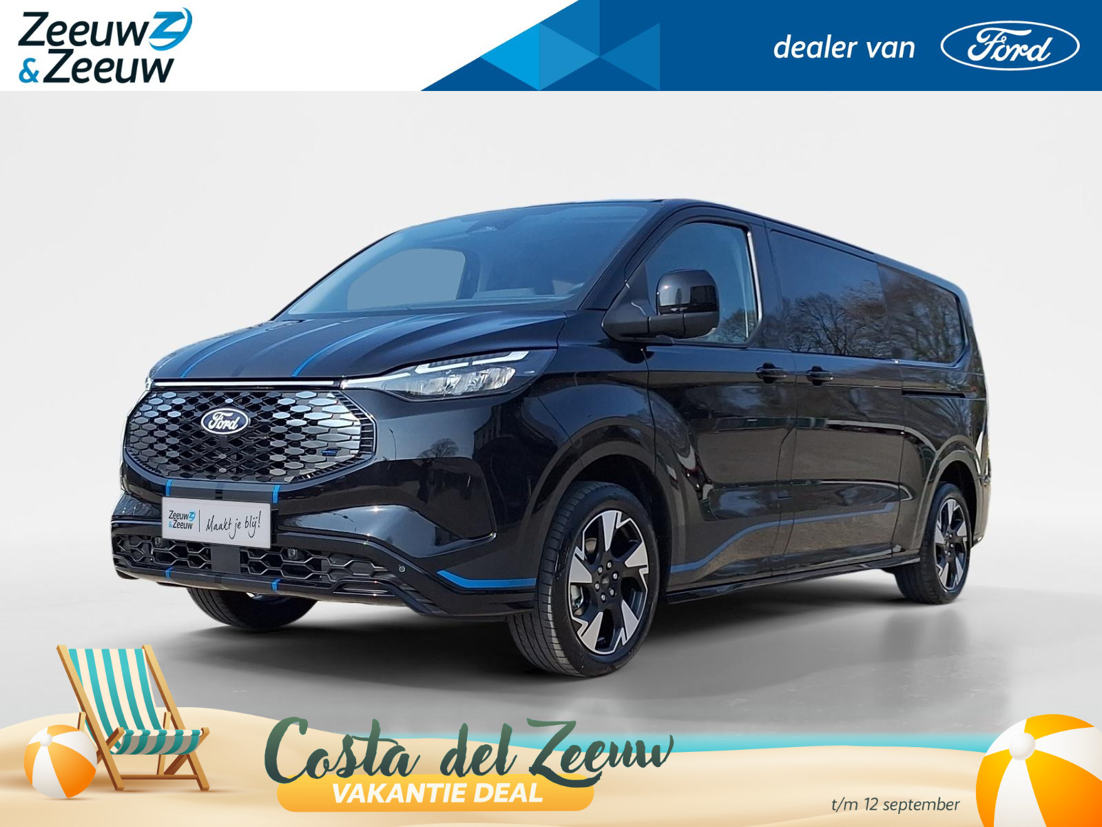 Ford E-Transit Custom 320 L2H1 Sport 65kWh DC