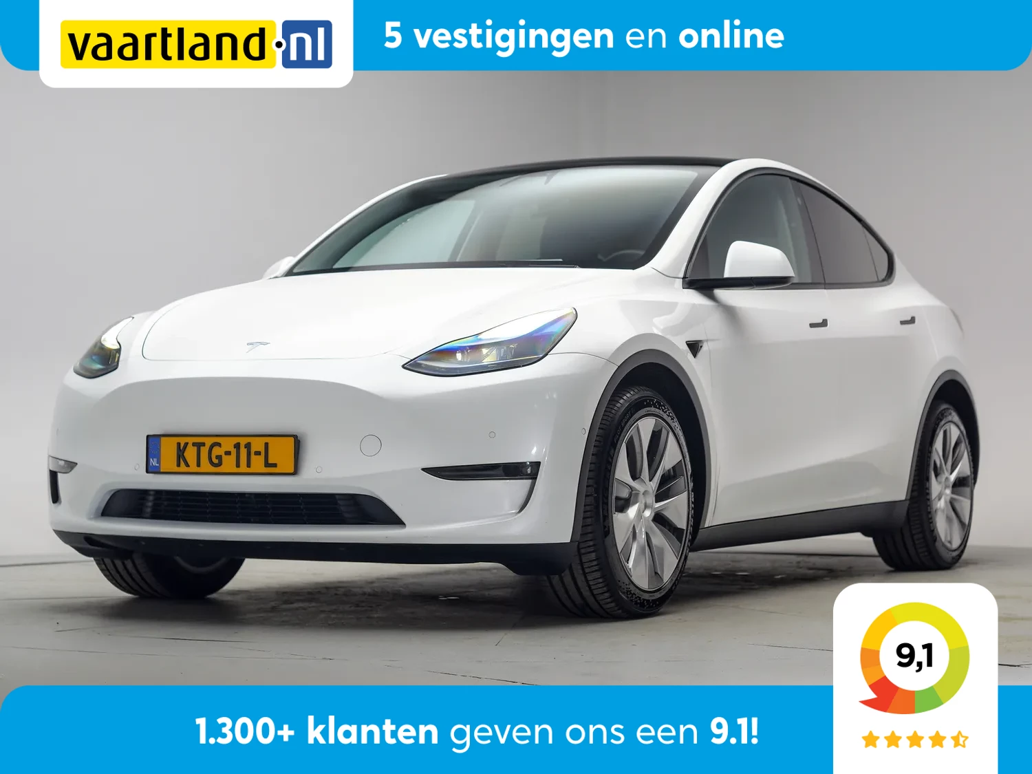 Tesla Model Y Long Range Dual Motor AWD [ FSD Pano Leder Stuur-&stoelverwarming ]