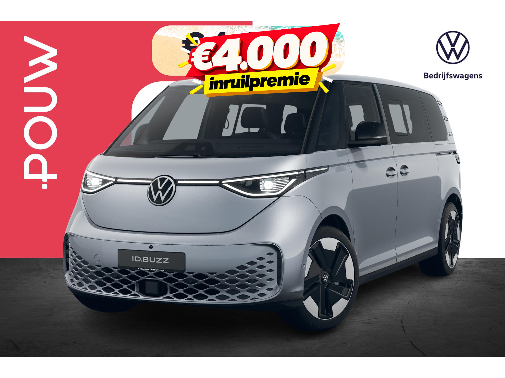 Volkswagen ID. Buzz Pro Bulli 286pk 86 kWh LWB 7p.
