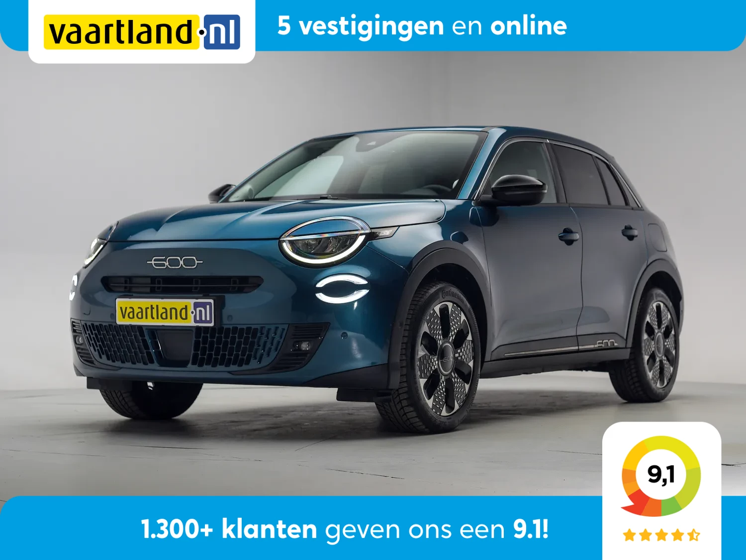 Fiat 600 600 e La Prima 54 kWh [ Navi Camera Apple / Android Leder Stoelverwarming ]