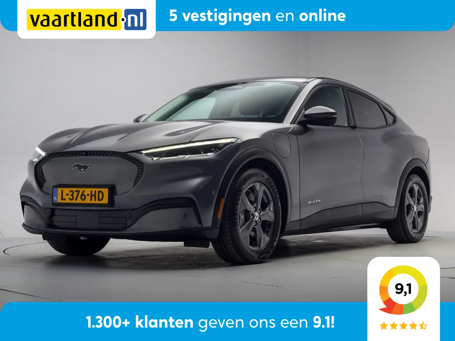 Ford Mustang Mach-E RWD 75 kWh 3-Fase [ Leder Navi Apple / Android Stoelverwarming ]