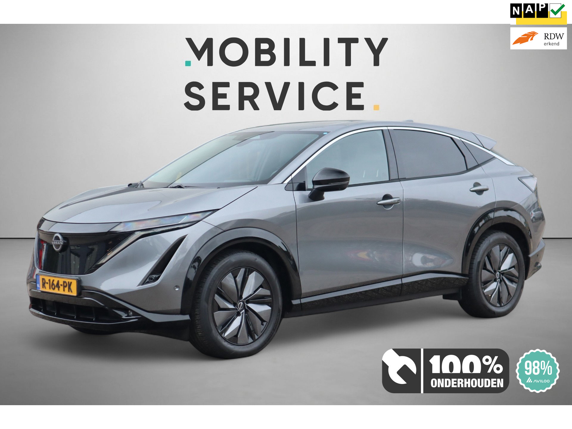 Nissan ARIYA Evolve 91 kWh SOH98% Wpomp CarPlay Pano Leder LED CAM