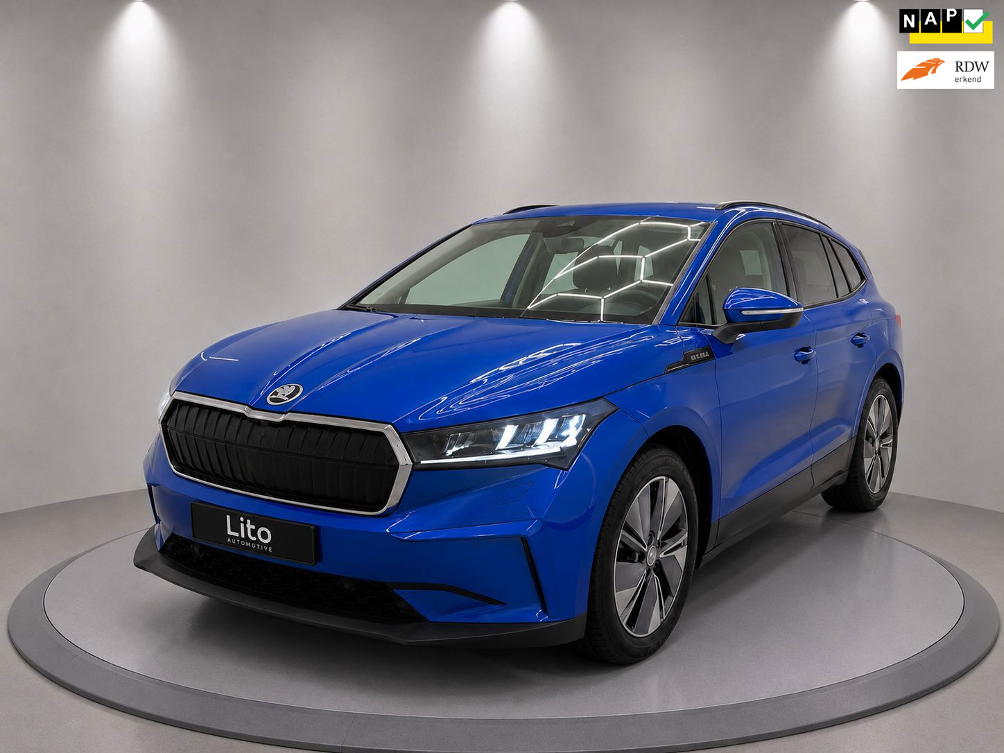 Škoda Enyaq iV 60|1/2 LEDER|NAVI|AIRCO|NL-AUTO|NAP|ELECTRIC|