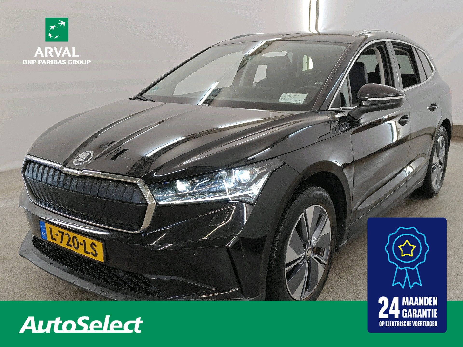 Škoda Enyaq iV 80 204pk | SOH 93% | Licht | Klimaat | Comfort | Warmtepomp | Leder | Stuur- en Stoelverwarming | Matrix LED | 19"