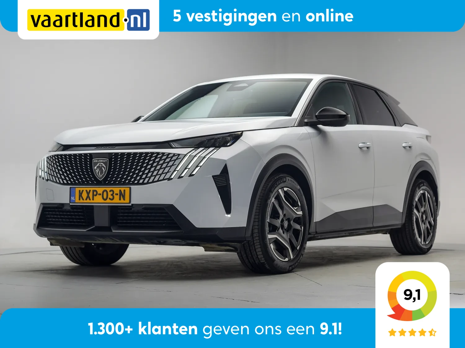 Peugeot e-3008 Allure 73 kWh 3-Fase [ SOH 96.5% ] [ Navi Keyless Full Led Carplay ]