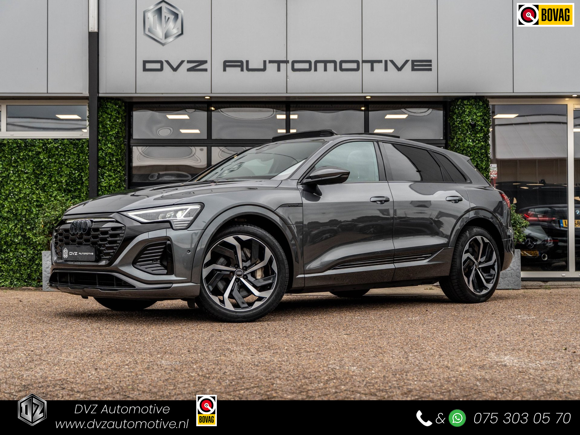 Audi Q8 e-tron 50 Quattro S Edition 95 kWh | SOH 92% | Pano | ACC | Dodehoek | Camera | BTW