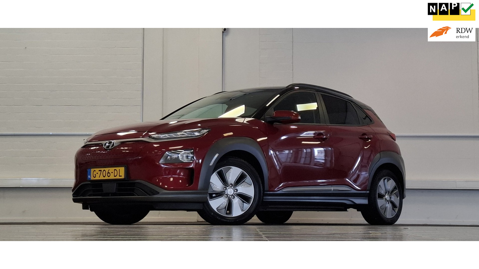 Hyundai Kona EV Premium 64 kWh Trekhaak 2e Eigenaar SOH 95%