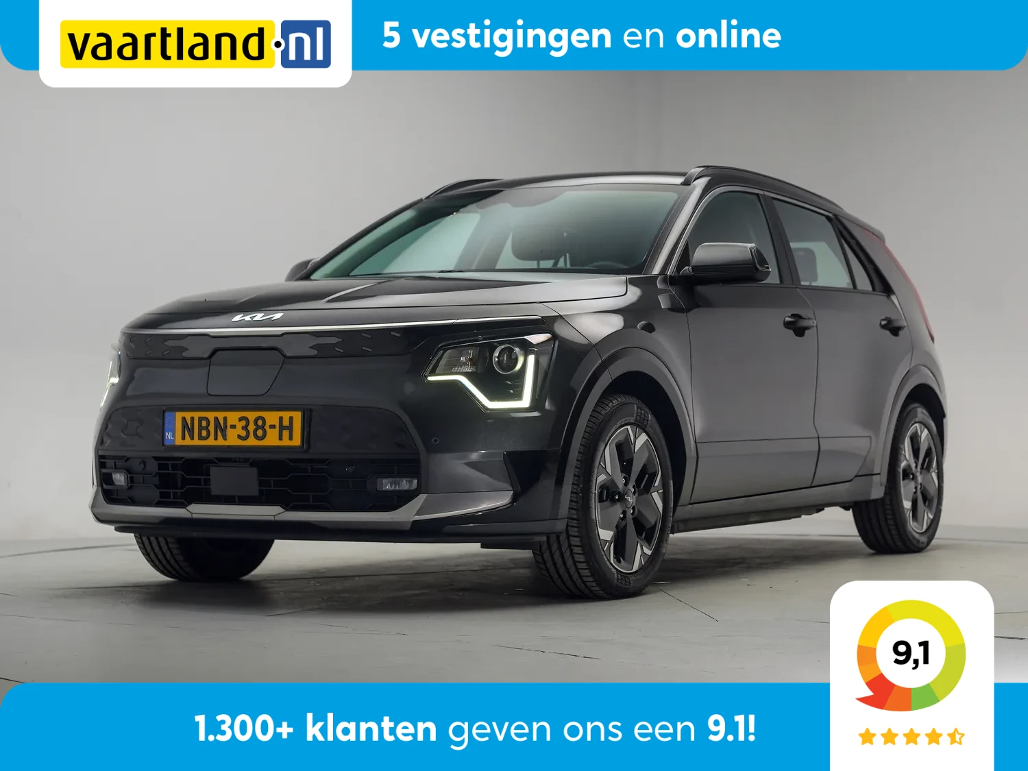 Kia e-Niro DynamicLine 64.8 kWh 3-fase [ Navi Apple/Android Adapt.cruise