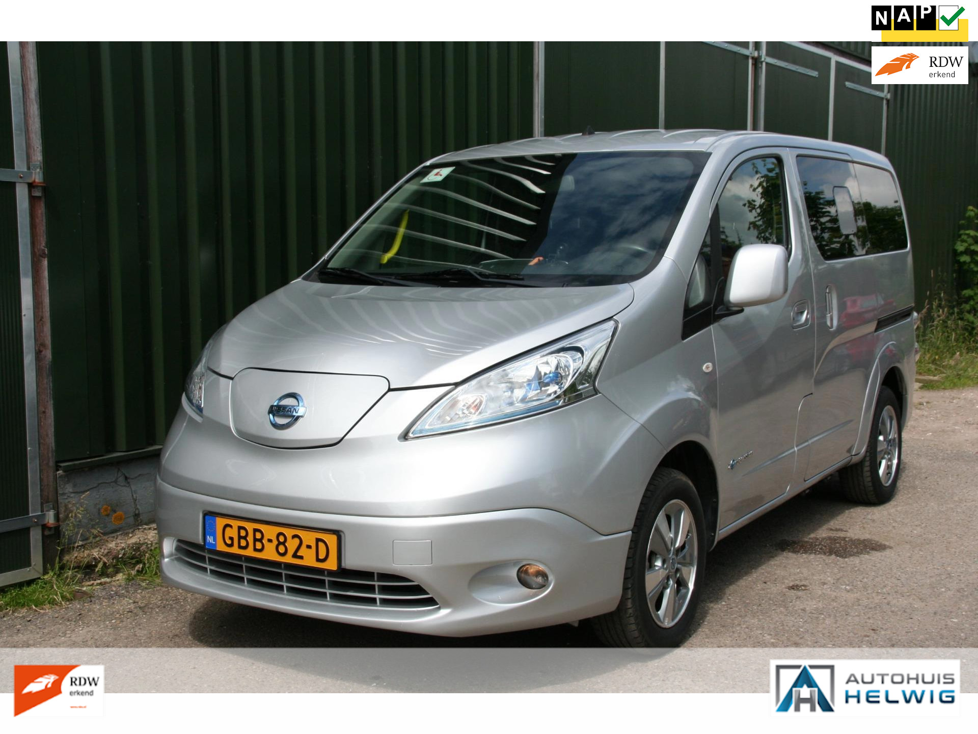 Nissan e-NV200 Evalia 100 % ELEC 5 PEROONS + ROLSTOEL / INVALIDE ,2 X SCHUIFDEUR