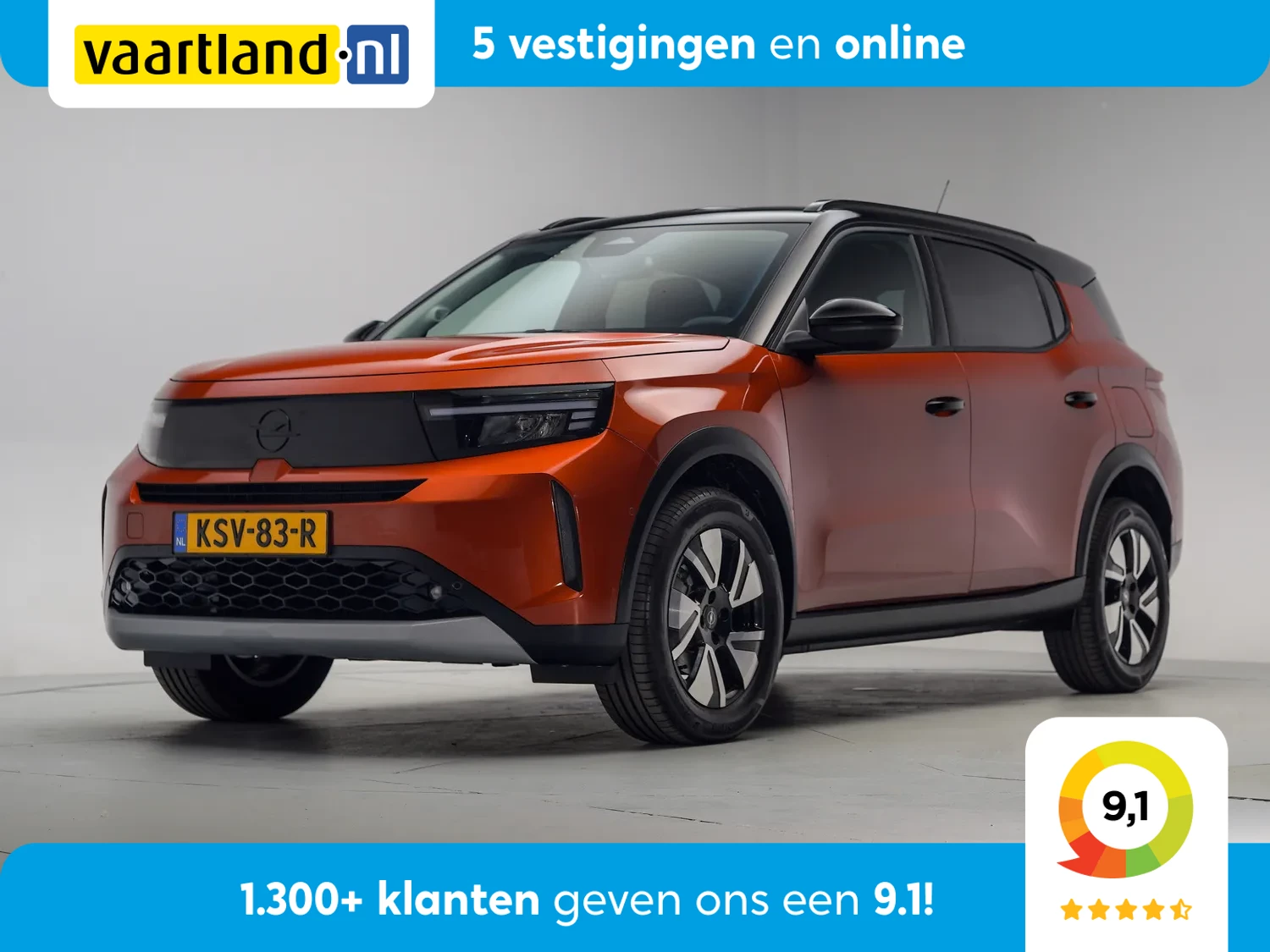 Opel Frontera Electric GS 44 kWh [ LED Navi Stoel-en stuurverwarming Apple / Android Climate Camera ]