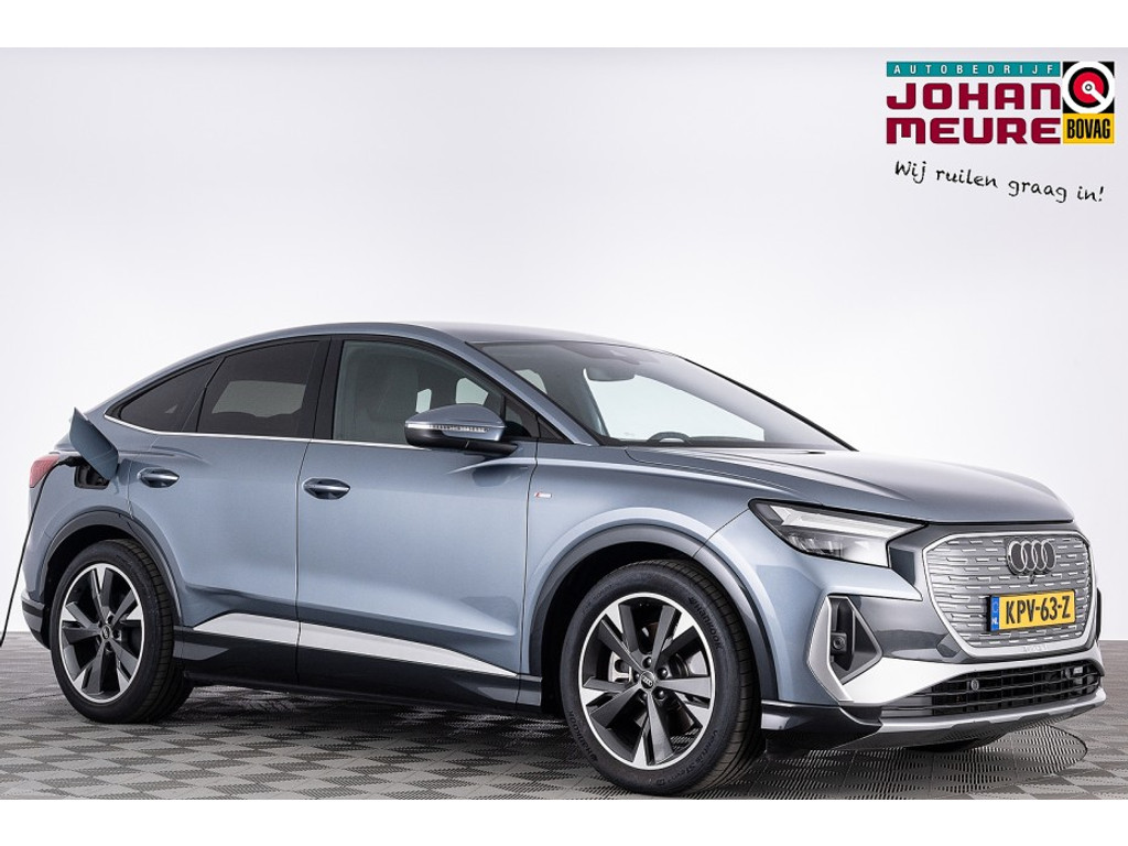 Audi Q4 Sportback e-tron 50 quattro S edition 77 kWh | Half LEDER | ECC | NAVI | CAMERA | Stoelverwarming | SOH: 88,8% |