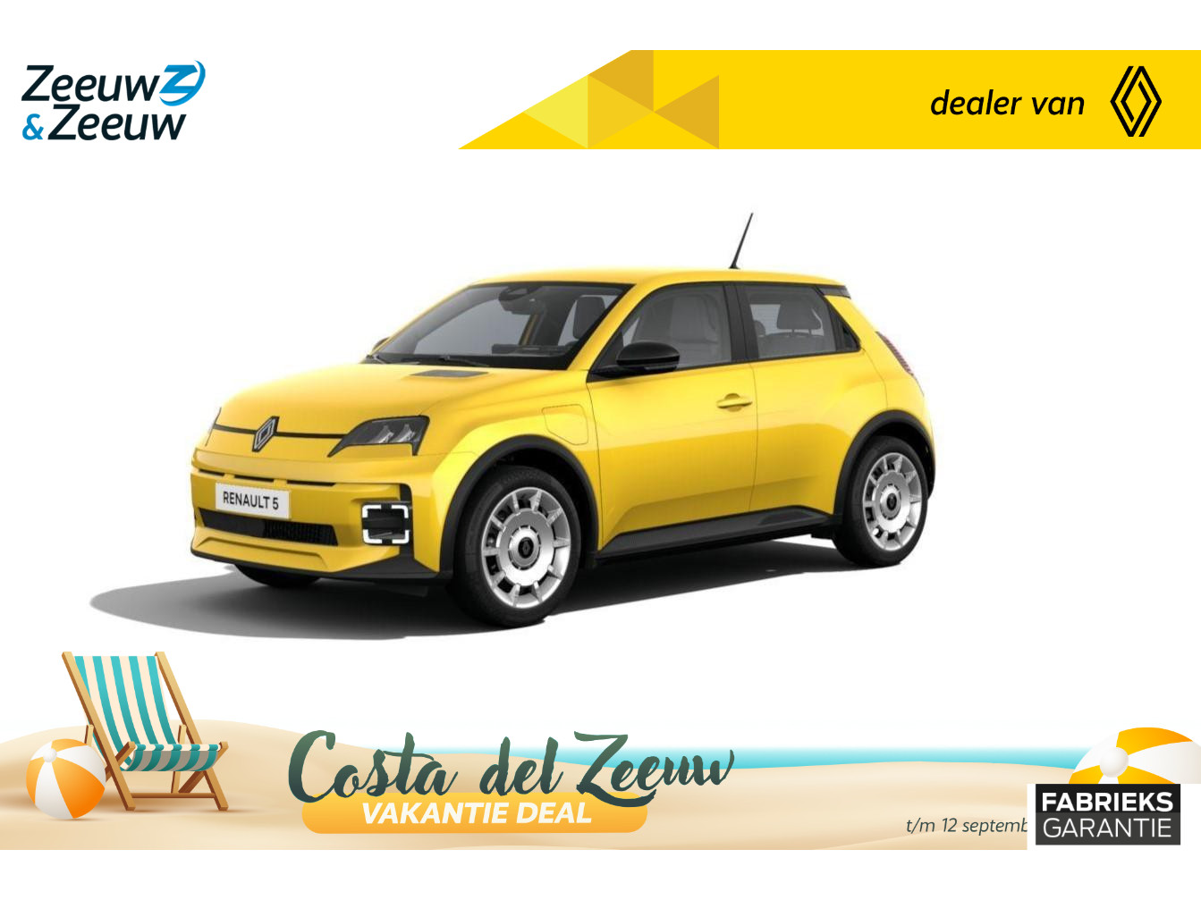 Renault 5 (Z&Z Renault Private Lease vanaf €418,-) urban range evolution 40 kWh