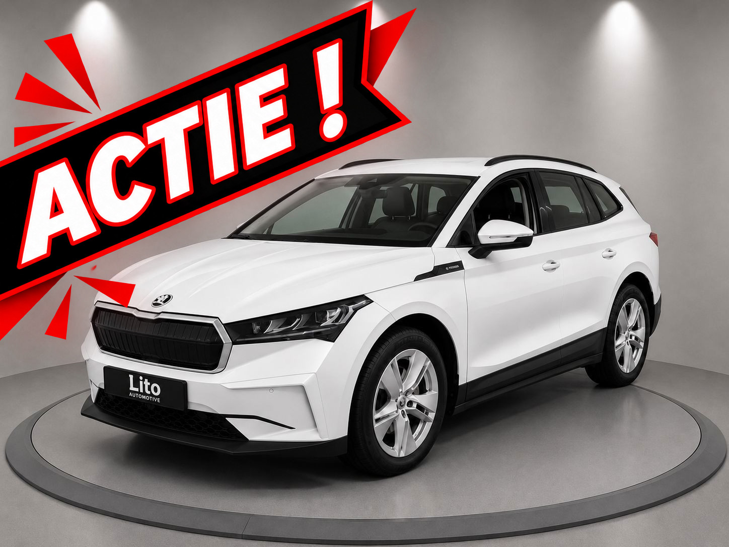 Škoda Enyaq iV 60|PANO|1/2 LEDER|AIRCO|NAVI|NL-AUTO|NAP|