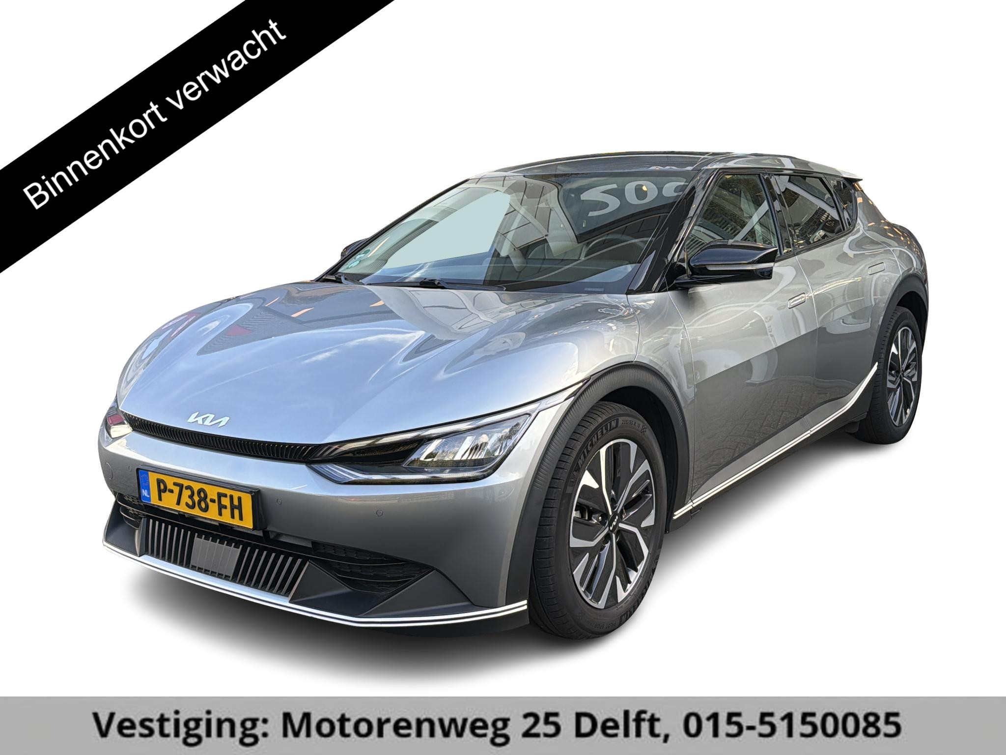 Kia EV6 AIR 58 kWh ACCU 95.6% !! BEREIK TOT 395 KM ( WLTP)