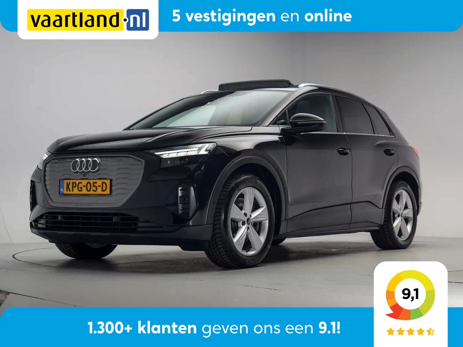 Audi Q4 e-tron 40 Advanced Sport 3-Fase [ Panorama LED Virtual Sportstoelen Stoelverwarming ]