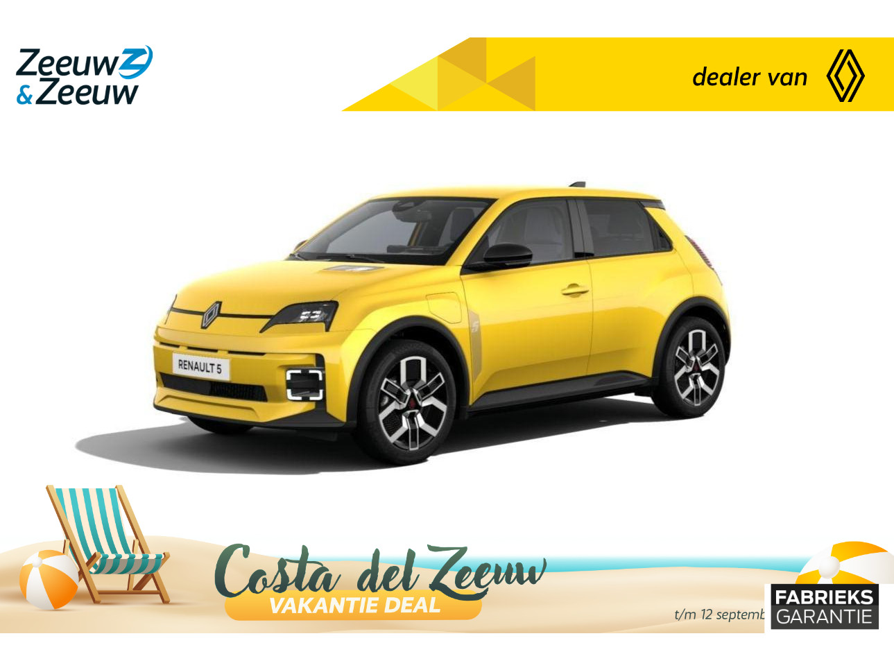 Renault 5 (Z&Z Renault Private Lease vanaf €470,-) urban range techno 40 kWh