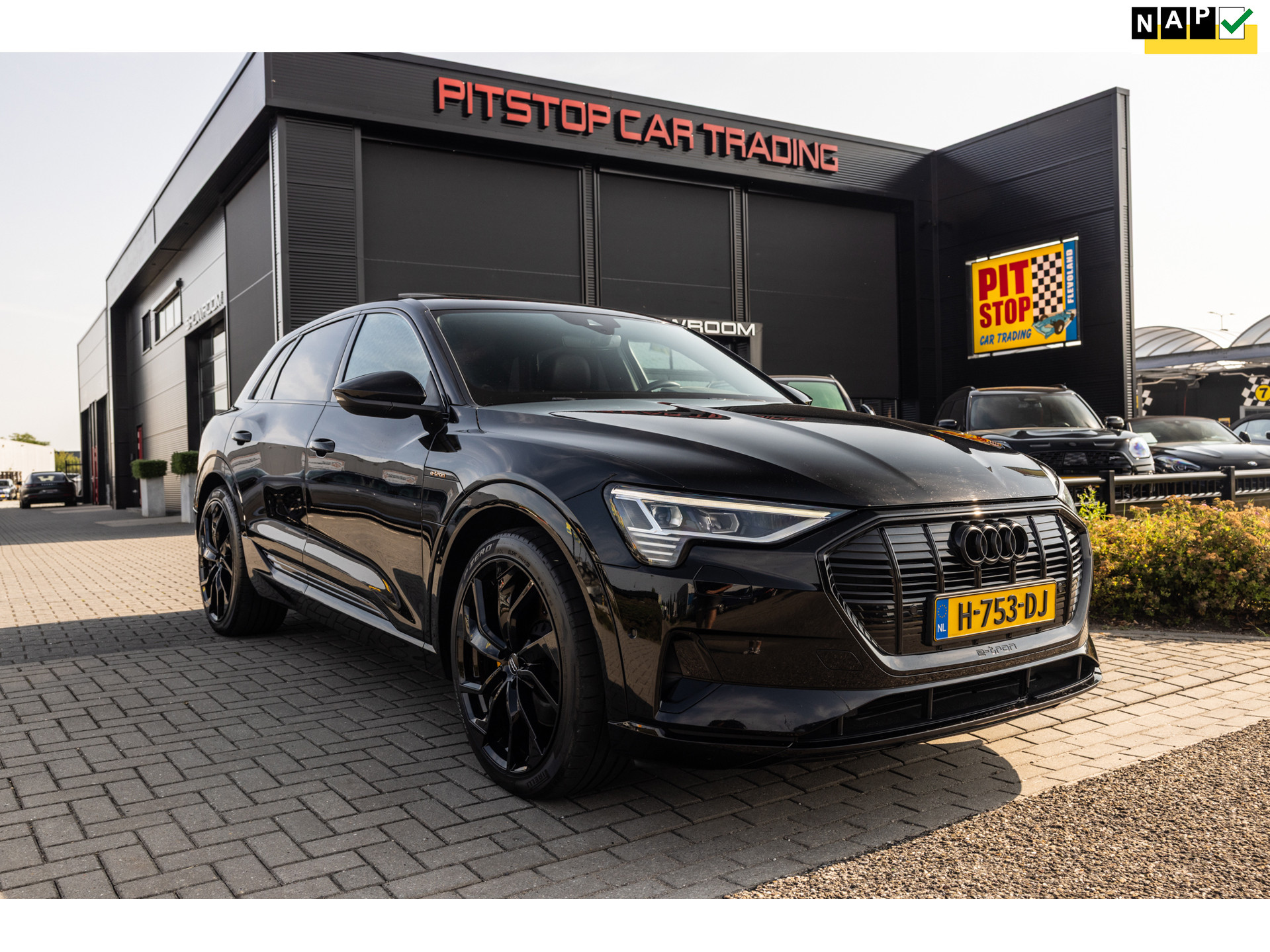 Audi e-tron E-tron 55 quattro advanced S 95 kWh, Black-Optic, Pano, ACC, NL Auto!