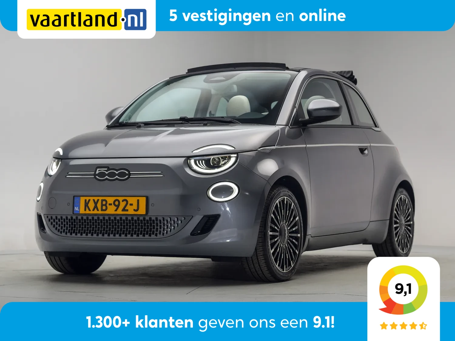Fiat 500e CABRIO La Prima By Bocelli 42 kWh [ Adapt.cruise JBL-Audio Camera ]