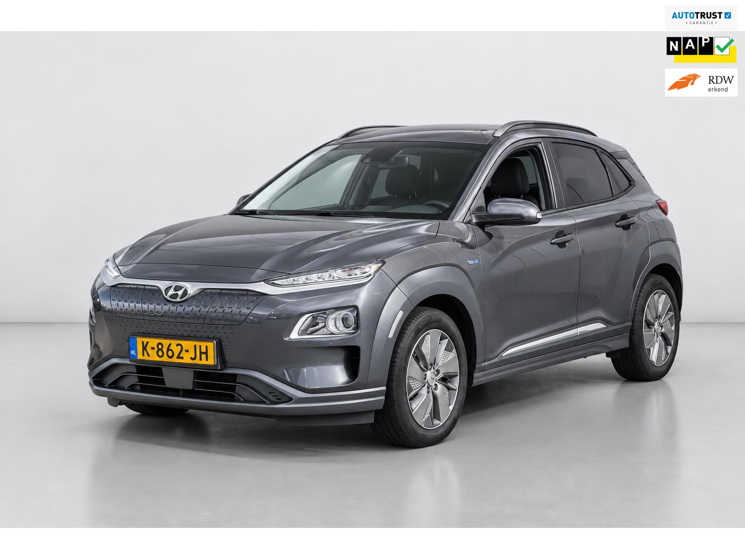 Hyundai Kona EV Fashion 64 kWh SOH 99.5% |FASE 3|1E EIG|DEALEROND|HEADSUP|CAMERA|APPLECARPLAY|NAVI|ADAPT.CRUISE|LANE.ASS|||KRELL