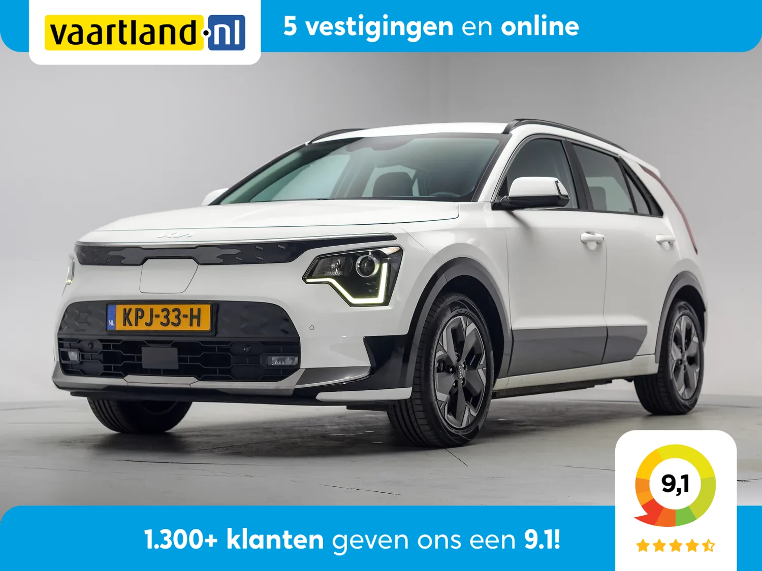 Kia e-Niro DynamicLine 64.8 kWh 3-fase [ Navi Adapt.cruise Camera Stoel-en stuurverwarming ]
