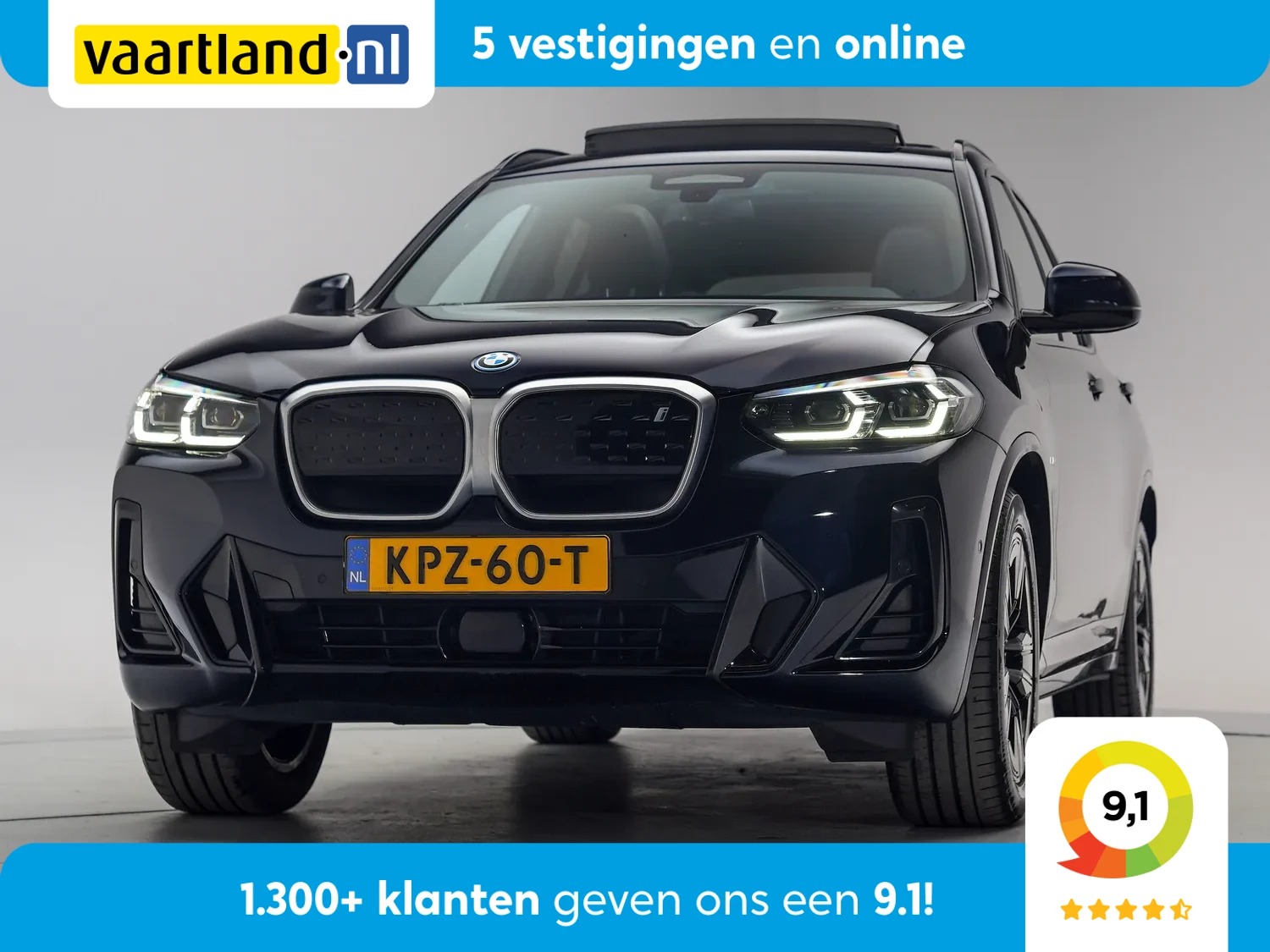 BMW iX3 M sport 80 kwh [ Panoramadak Adapt.cruise Camera Leder ]