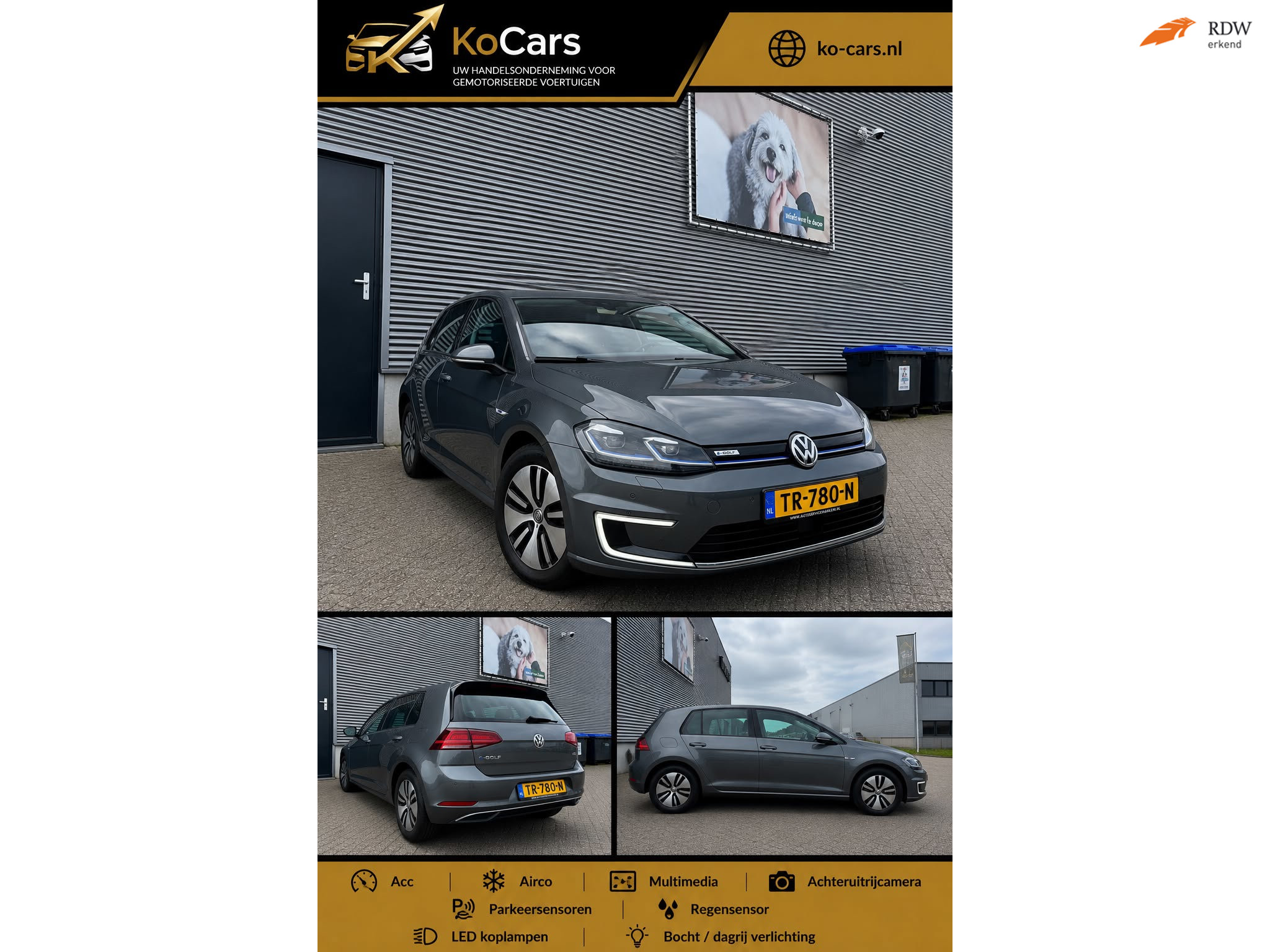 Volkswagen e-Golf / Apk / Acc / Airco / Navi / Led / Parkeerhulp