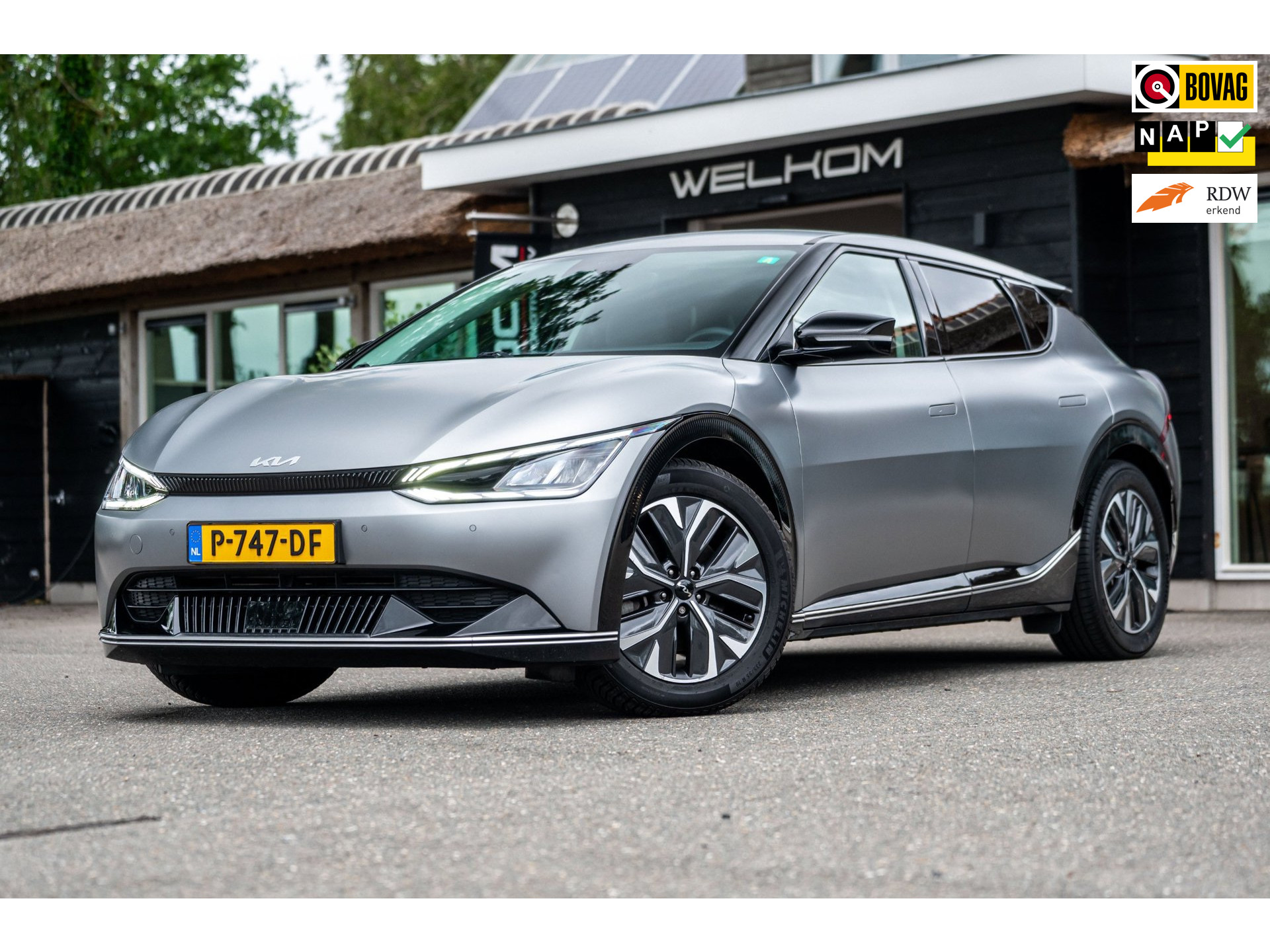 Kia EV6 Plus 77.4 kWh Soh 100% I Trekhaak I Vol Leder I Adaptive Cruise I Meridian I Driving Assist I Moonscape I BTW Auto