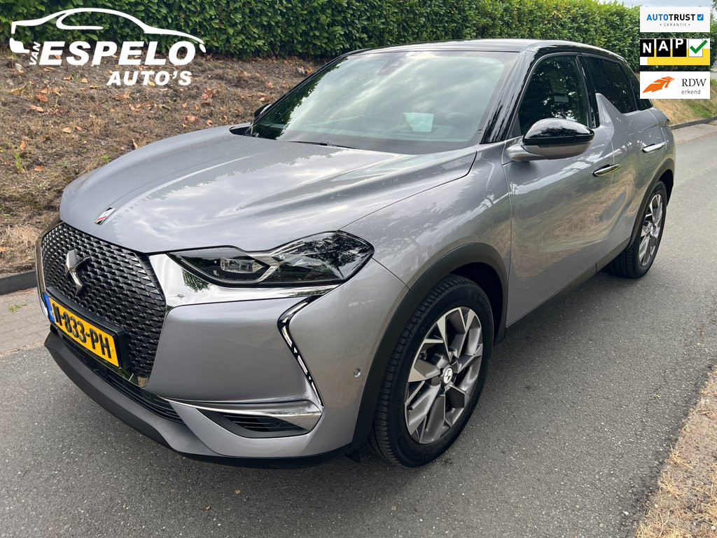 DS DS 3 Crossback E-Tense Rivoli 50 kWh, 94,3 SOH, Leder verwarmd, Camera, Adapt cruise, Keyless, Pdc v+a. Lm 18", Android/Apple, Led