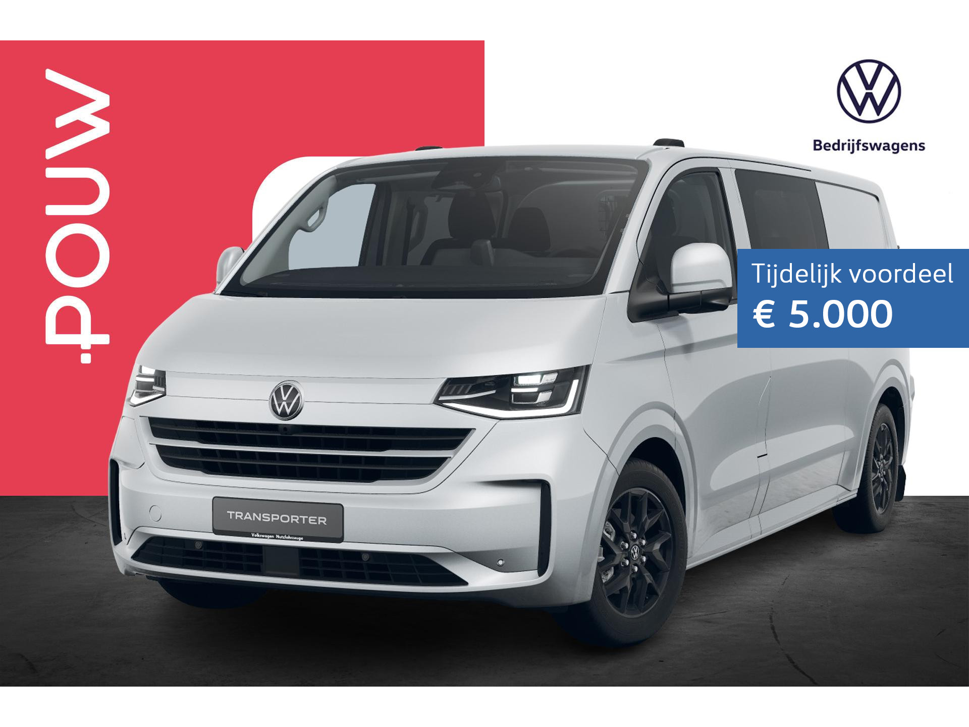 Volkswagen e-Transporter Dubbele Cabine 32 L2H1 286pk 71 kWh