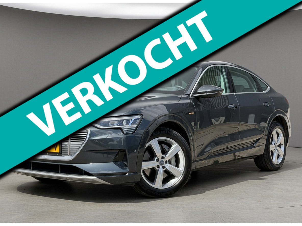 Audi e-tron Sportback 55 quattro Business edition Plus 95 kWh|SOH 93%|Luchtvering|Leder|HUD|Trekhaak|3D-camera|Memory