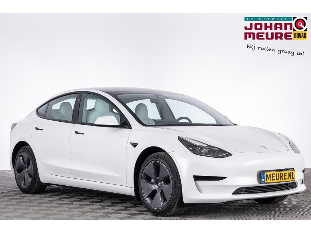 Tesla Model 3 Standard RWD Plus 60 kWh *SOH 94.7%* WIT LEDER | PANORAMADAK