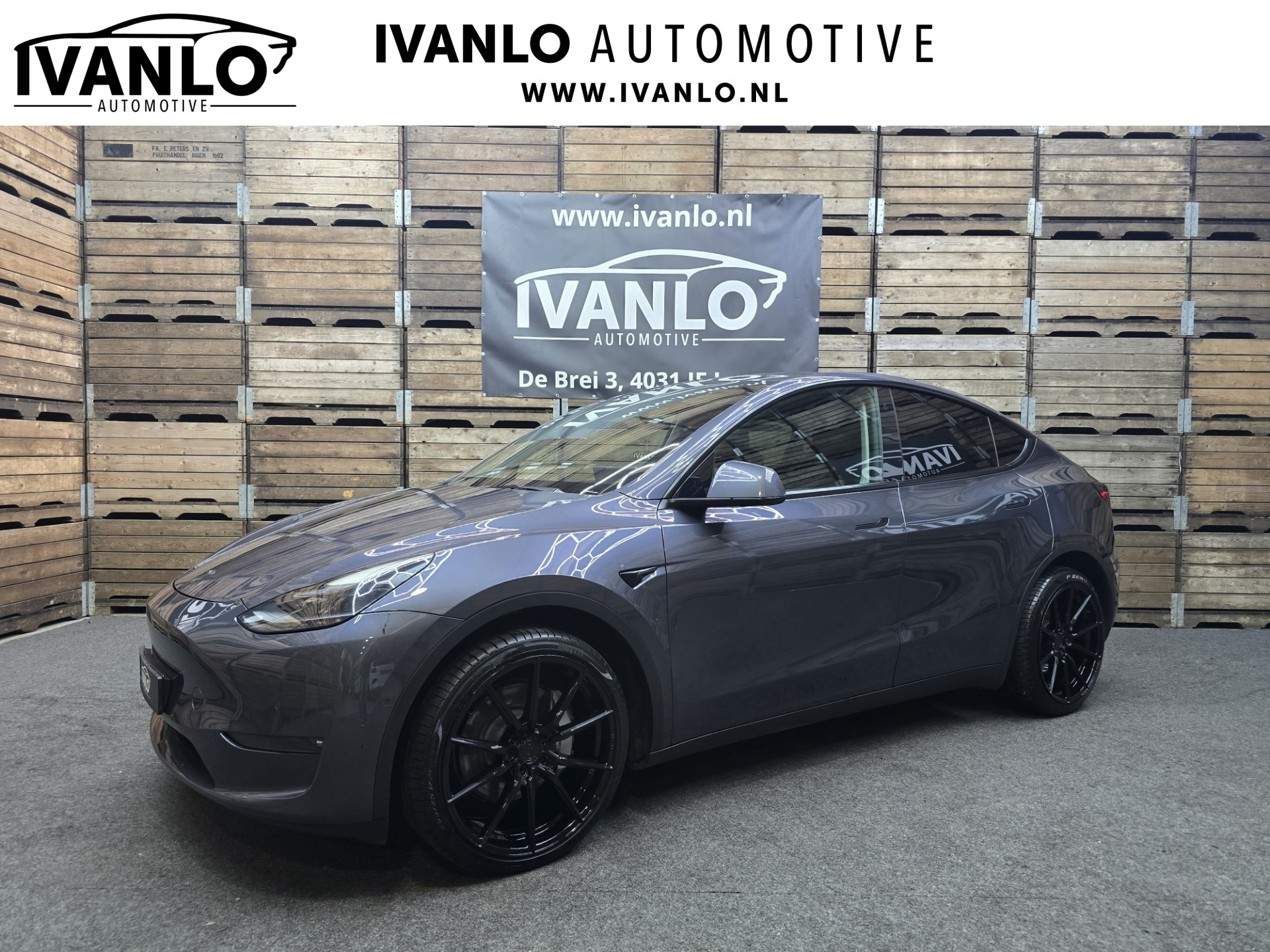 Tesla Model Y Long Range AWD 75 kWh Clima Cruise 360 Leder LED 21"LM 90.4% SOH