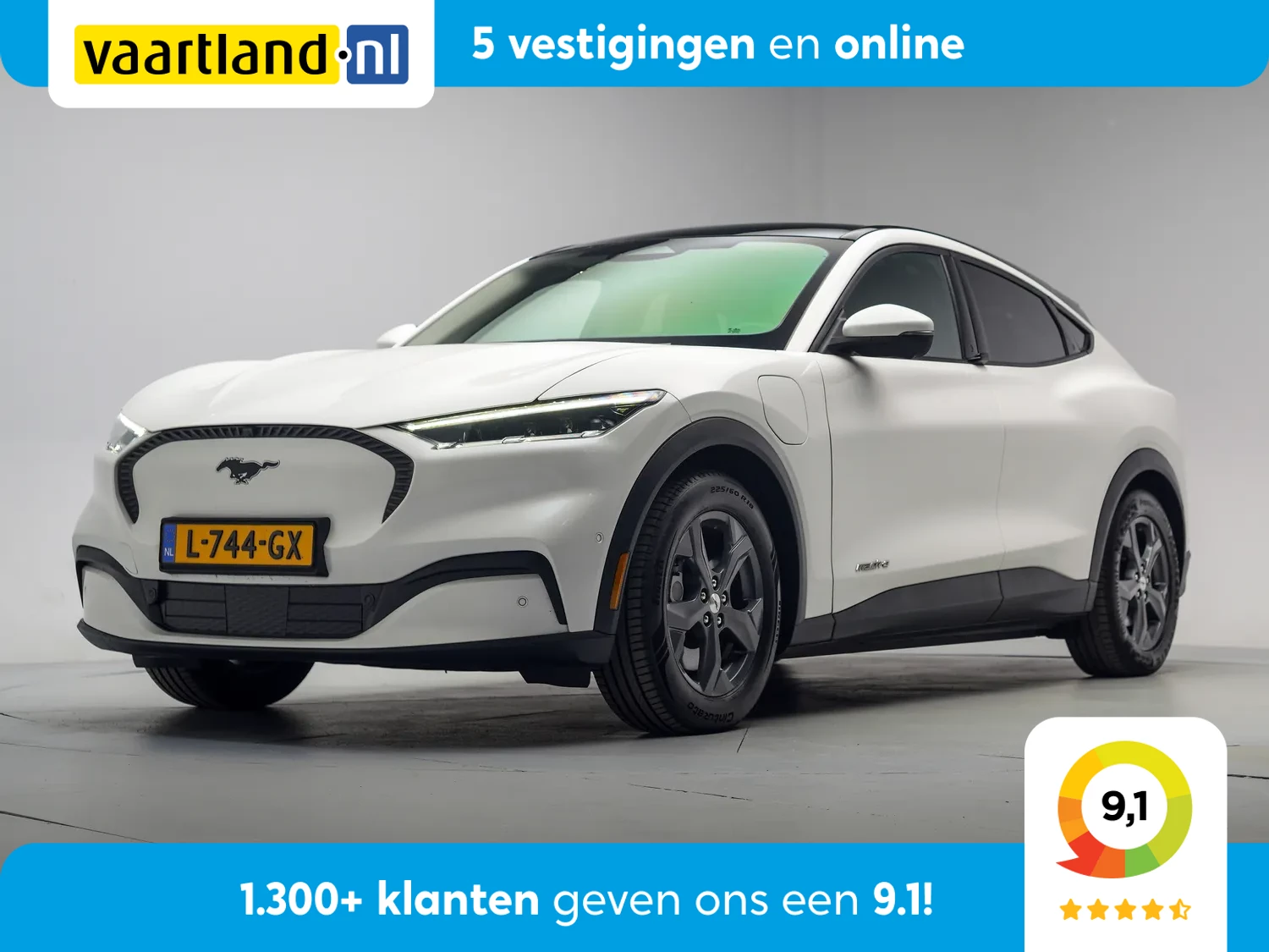Ford Mustang Mach-E RWD 75 kWh [ Panoramadak Adapt.cruise Leder Winterpakket ]