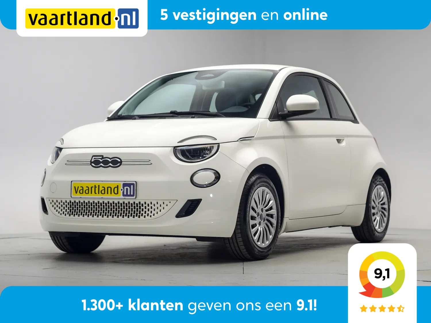 Fiat 500e Action 24 kWh Aut.[ Airco Apple / Android Lane assist Led Cruise Multimedia ]