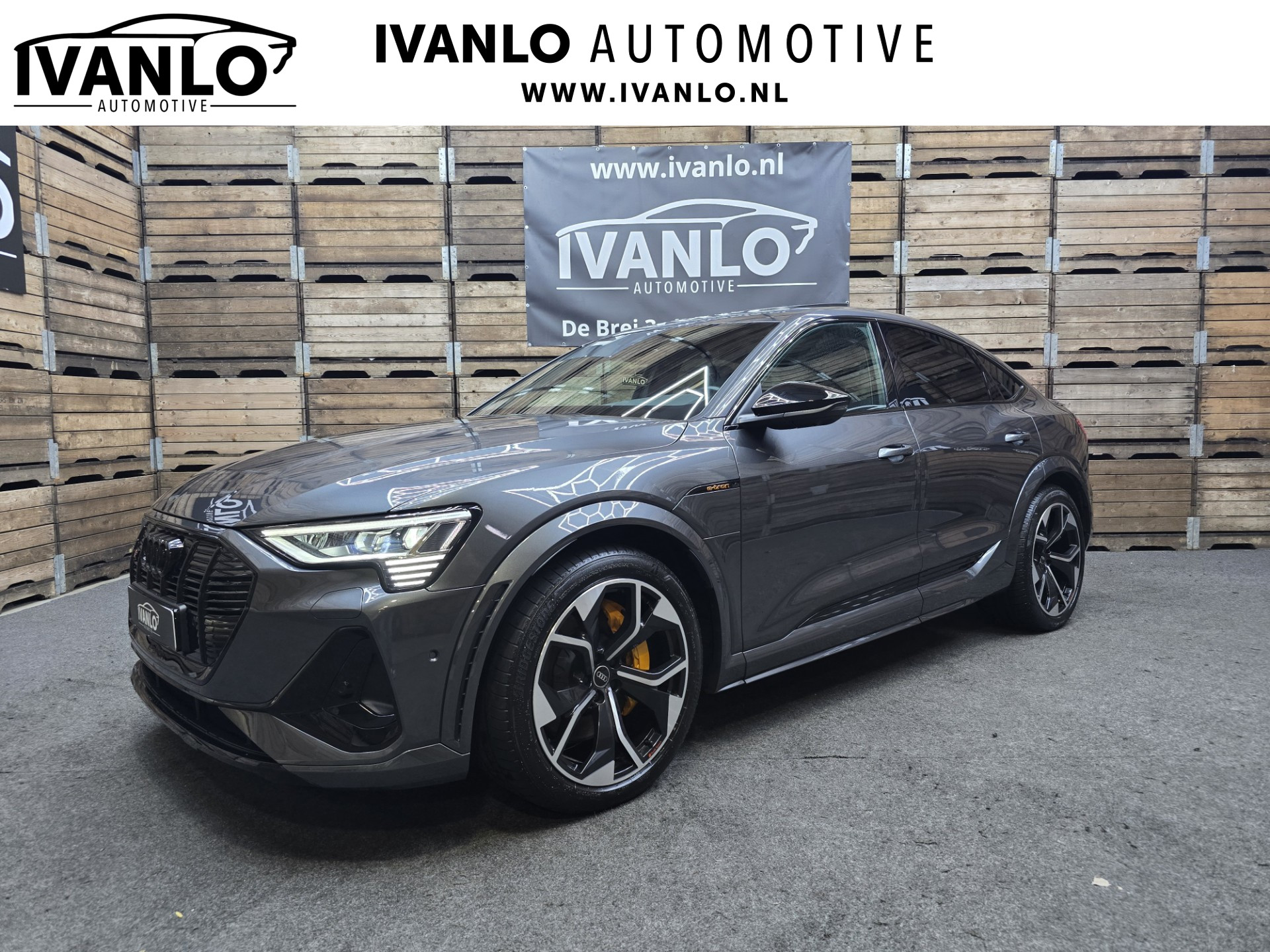 Audi e-tron Sportback S quattro 503PK! S edition 95 kWh Pano ACC Trekhaak 360 BlackPack Keyless 21"LM