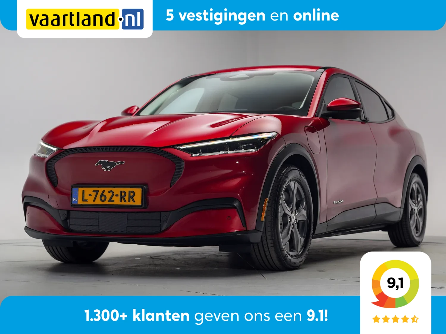 Ford Mustang Mach-E RWD 75 kWh [ Adapt.cruise Leder Camera Stoelverrwarming ]