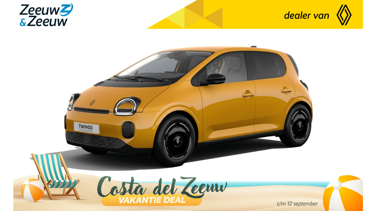 Renault Twingo (Zeeuw & Zeeuw Private Lease Actie v.a. € 368,-) urban range techno